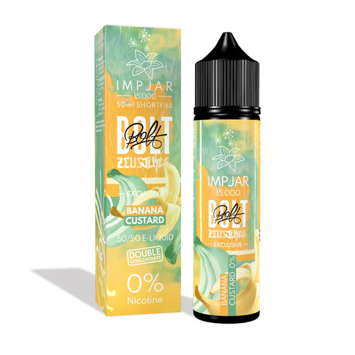 Imp Jar X Zeus Bolt - Banana Custard 50Ml 0Mg Shortfill E-Liquid