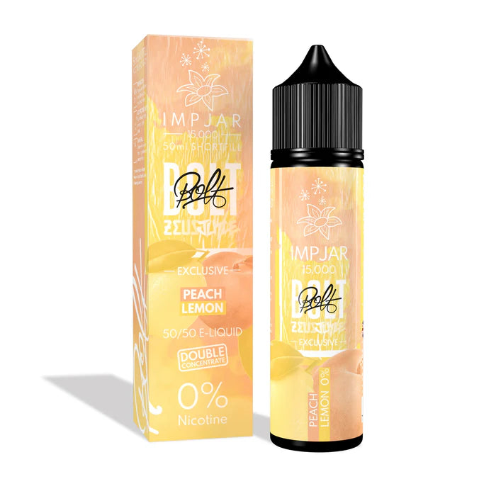 Imp Jar X Zeus Bolt - Peach Lemon 50Ml 0Mg Shortfill E-Liquid