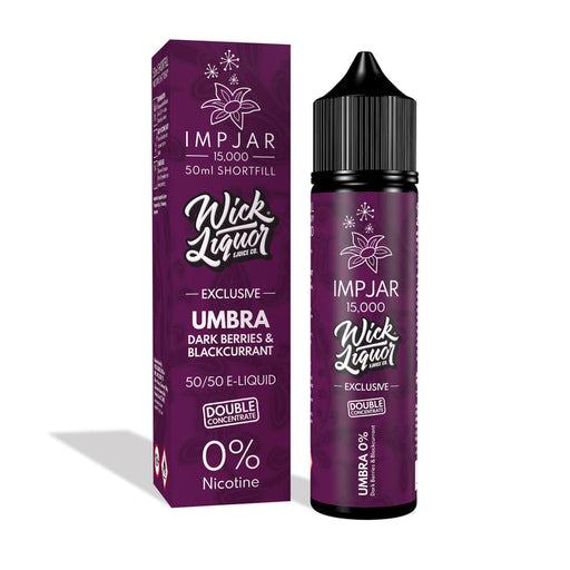 Imp Jar | Impjar X Wick Liquor 15000 | 50Ml Shortfill Range | Double Concentrate | 0Mg Nicotine | Umbra