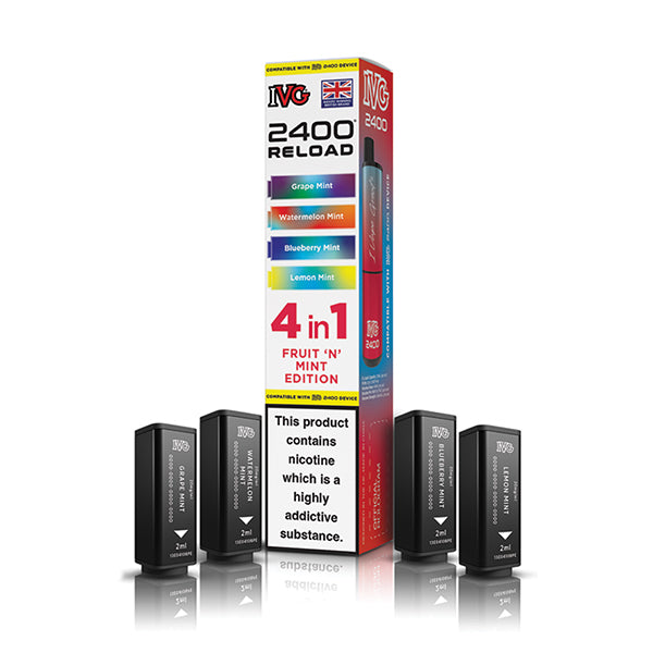 IVG 2400 Reload 4-in-1 Multi Flavour Edition Prefilled Vape Pods