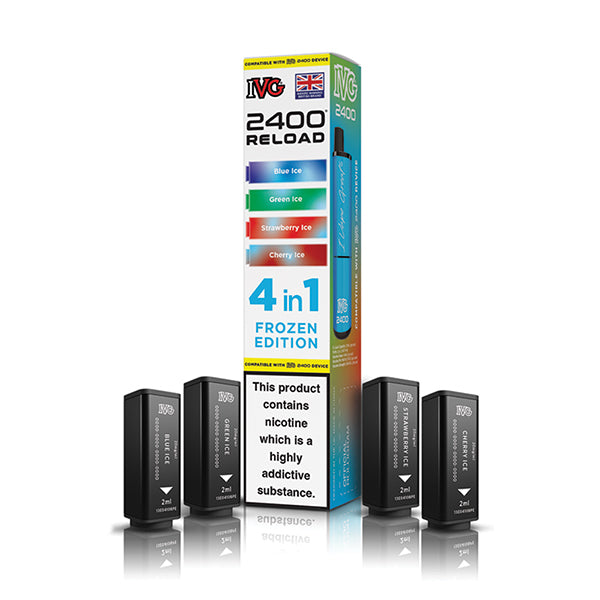 IVG 2400 Reload 4-in-1 Multi Flavour Edition Prefilled Vape Pods
