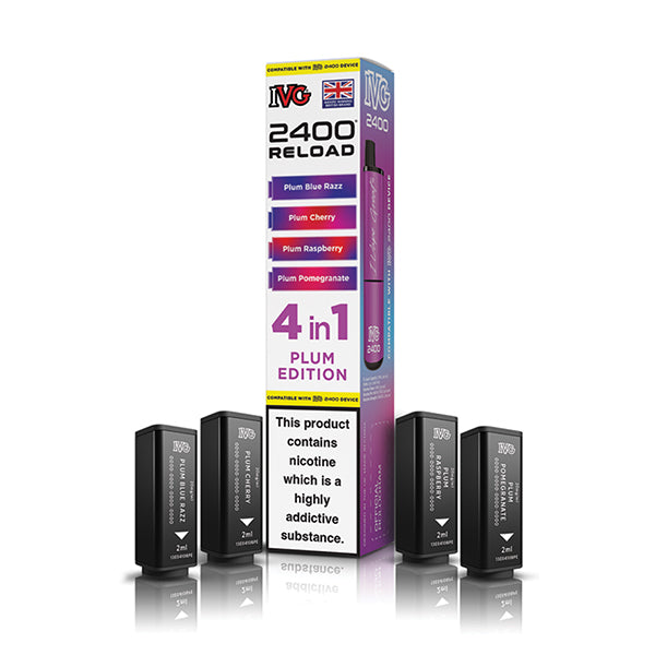 IVG 2400 Reload 4-in-1 Multi Flavour Edition Prefilled Vape Pods