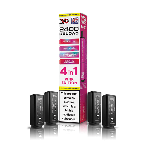IVG 2400 Reload 4-in-1 Multi Flavour Edition Prefilled Vape Pods