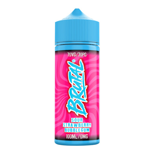 Sour Strawberry Bubblegum Brutal by Just Juice 100ml Shortfill
