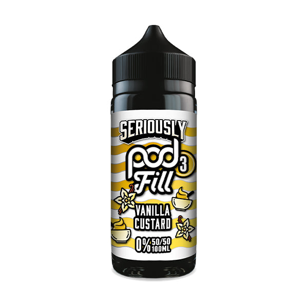 Seriously Pod Fill 3 Vanilla Custard 100ml Shortfill E-Liquid