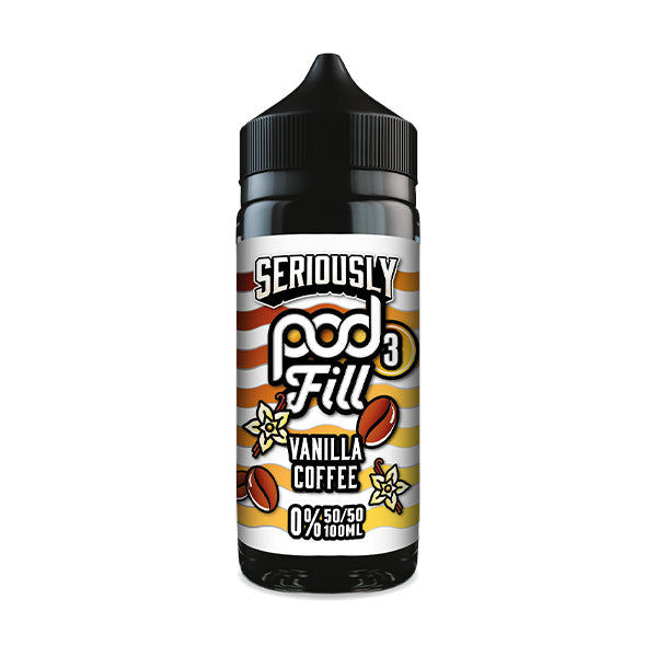 Seriously Pod Fill 3 Vanilla Coffee 100ml Shortfill E-Liquid