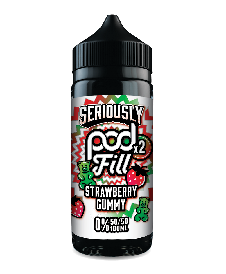 Strawberry Gummy Pod Fill X2 by Seriously 100ml Shortfill