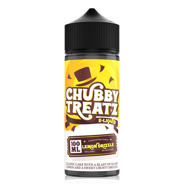 Lemon Drizzle Cake By Chubby Treatz 100ml Shortfill