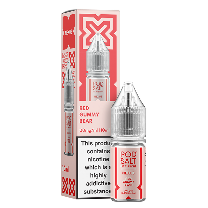 Red Gummy Bear By Nexus Pod Salt 10ml