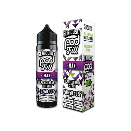 Blackcurrant citrus By Seriously Podfill Max 40ml Shortfill