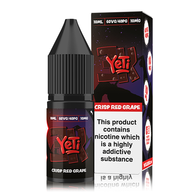 Crisp Red Grape By Yeti 3k Bar Salts 10ml