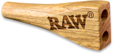 Double Barrel Raw Wooden Cigarette Holder - king size